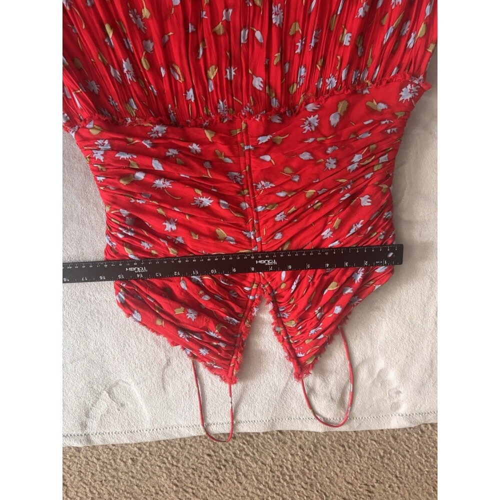 J. Crew Women's Collection Ruched Chiffon Dress Adjustable Straps Size 16 - Picture 13 of 16